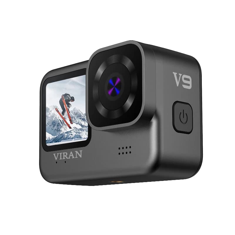 Telecamera d'azione 4K 60FPS WiFi stabilizzato per casco da moto da ciclismo con schermo di controllo remoto Telecamera sportiva impermeabile IP68