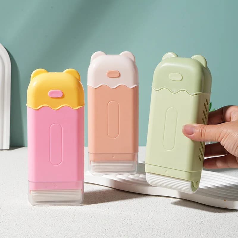 1pc New Small Bear Soap Foam Dispenser, Portable and Creative for Home Use, Bathroom Drip Tray Soap Box