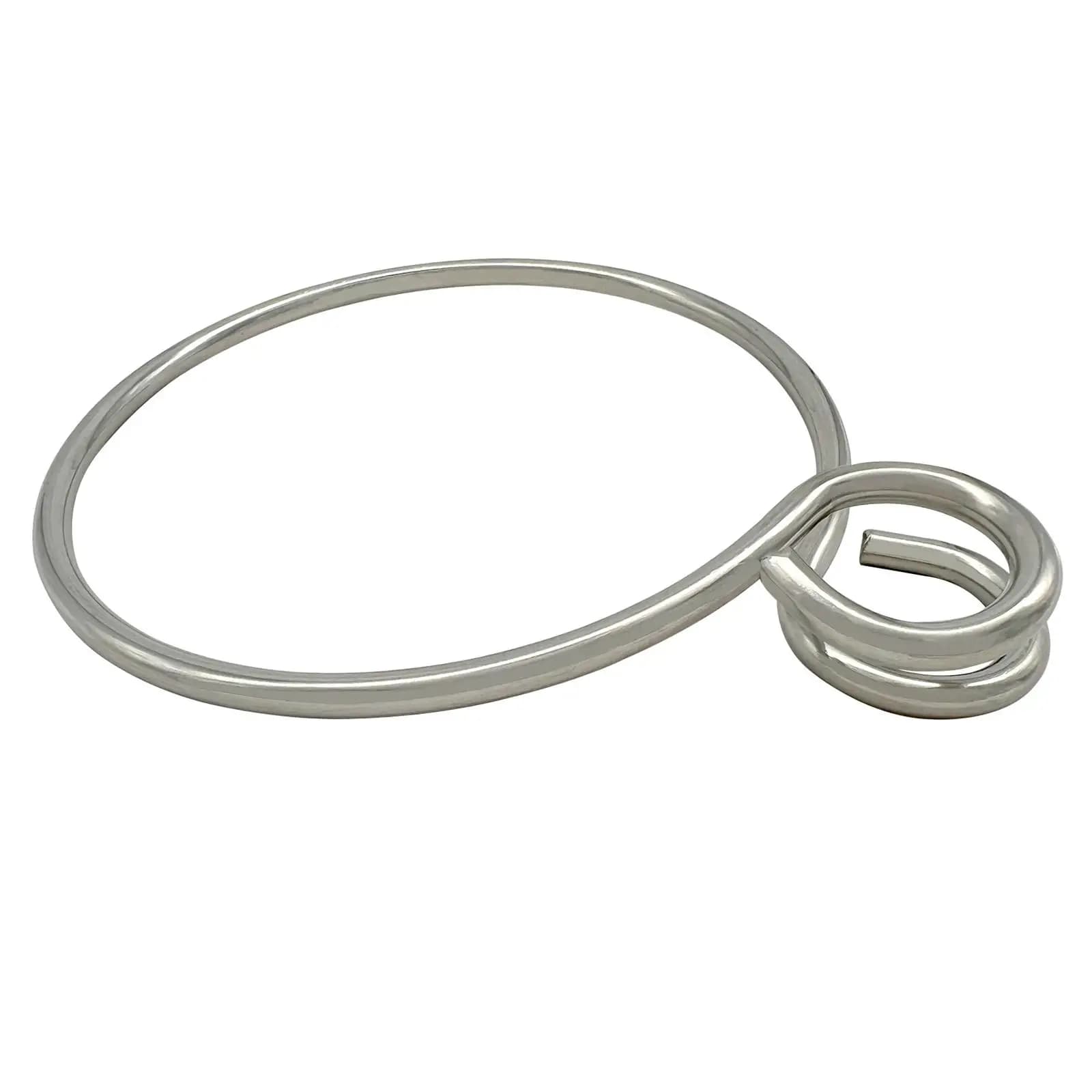 Anello di ancoraggio per barche solido sistema di recupero dell'ancora lucidato con diametro del filo da 6mm per dispositivo di recupero dell'ancoraggio della baia di pesca delle barche