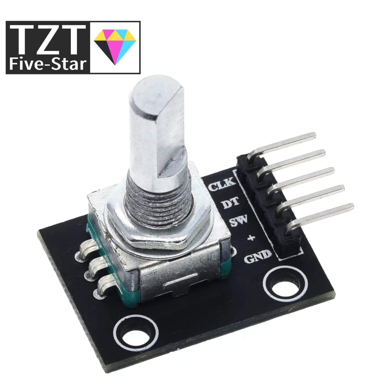 Modulo Encoder Rotativo GREATZT a 360 Gradi per Arduino, Sensore Brick, Scheda di Sviluppo Interruttore KY-040 con Pin