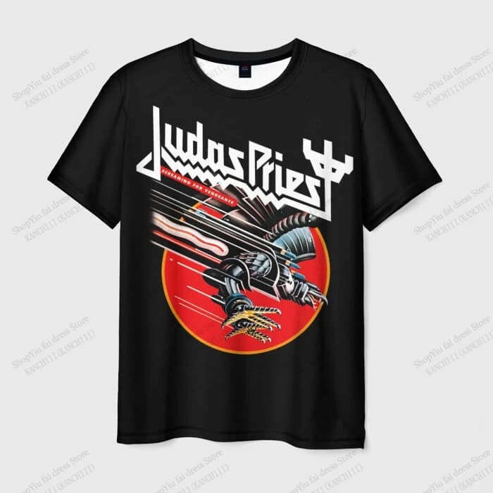 2026 New Rock Band Judas Priest Tour 3D Stampa T-shirt Uomo Donna Moda Hip Hop Oversize Manica corta Top Tees Abbigliamento per bambini