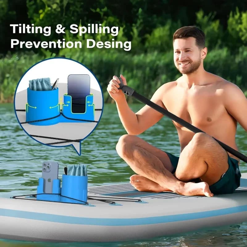 Nuovo supporto per bevande per Kayak supporto per tazza per bottiglia da surf supporto per bevande con rilegatura in corda per Kayak accessori per Kayak bevanda fissa