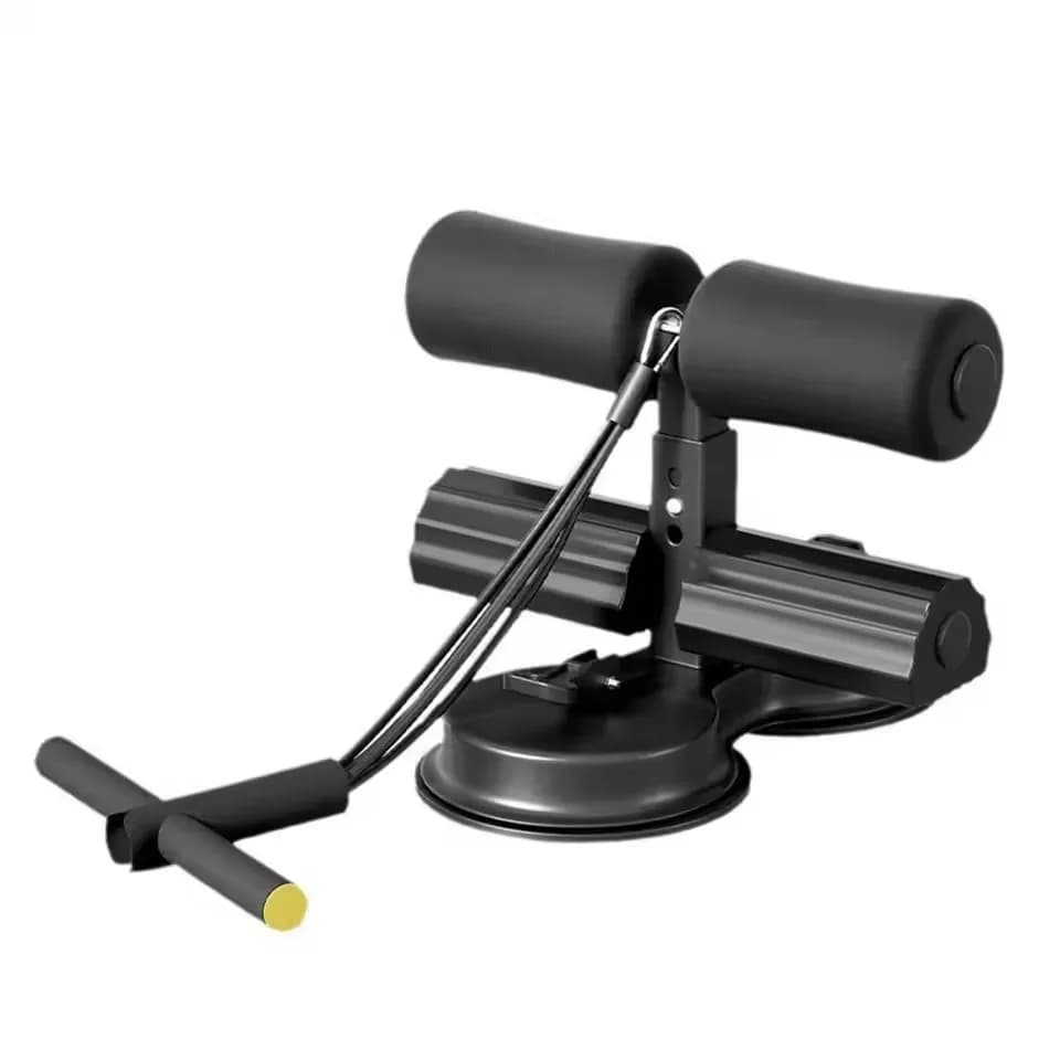 Assistant sit-up bar with resistance band Stand-up for indoor abdominal training with double suction cup Home Gym Exer