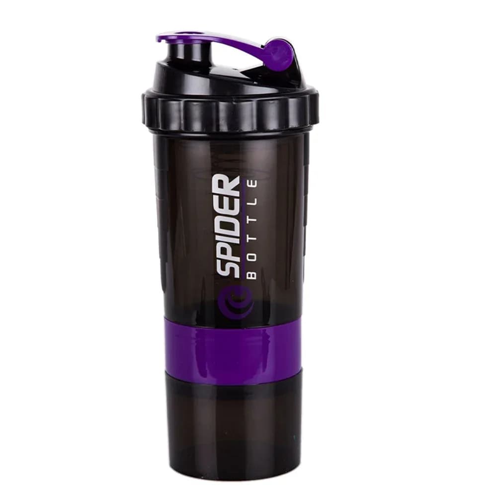 Shaker Bottle for Gym Protein Powder Cup 3 Layers Lost Water Bottle For Gym Mixing Shake Bottle Outdoor Portable Drink Cup