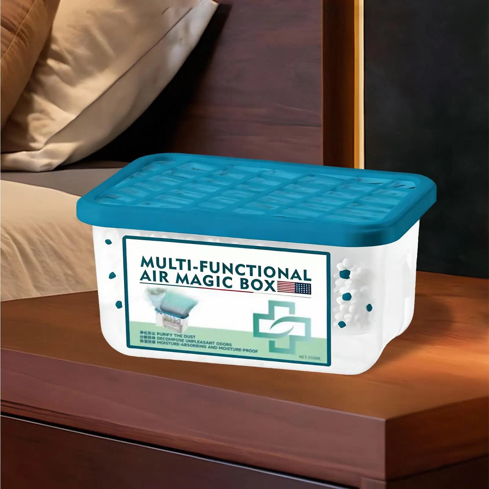 Purificatore d'Aria 230g, Deodorante in Scatola per Controllo Odori e Rimozione Polvere, per Camera da Letto, Bagno, Cucina, Casa, Appartamento, Ufficio