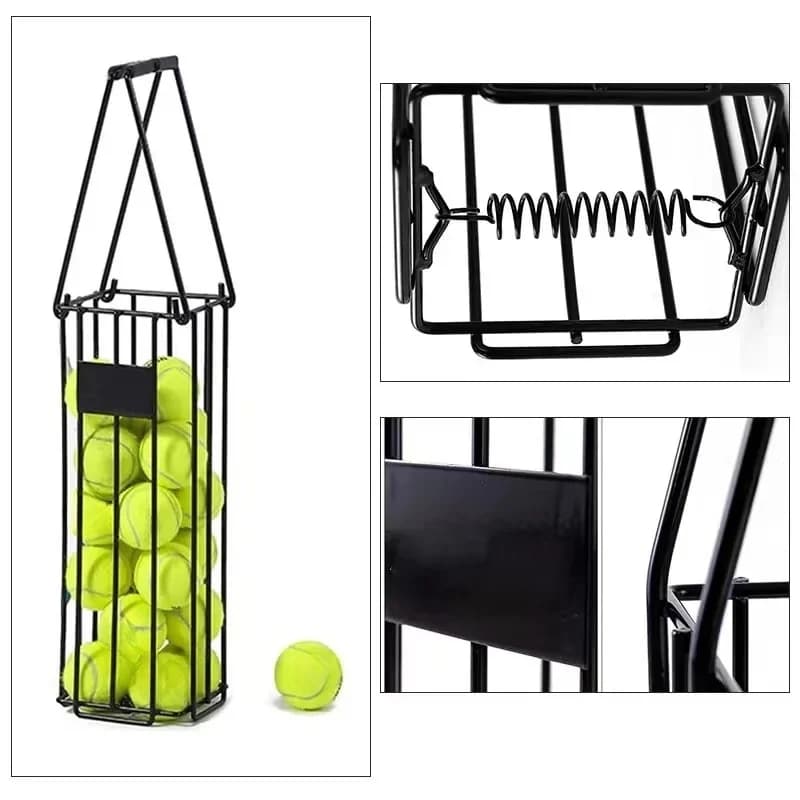 Raccoglitore automatico di palline da tennis, cestino per palline da tennis, raccoglitore di palline da tennis, due set