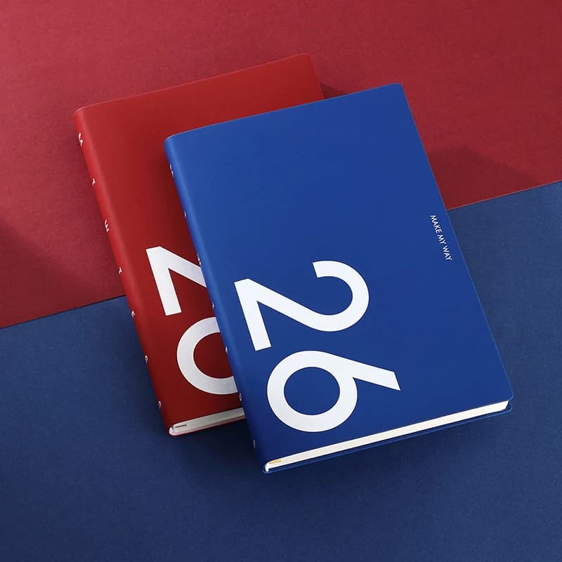 Agenda 2026 Planner Diario settimanale Organizzatore di cancelleria Quaderno A5 Diario Calendario Blocco note Quaderno scolastico Quaderno per schizzi per ufficio