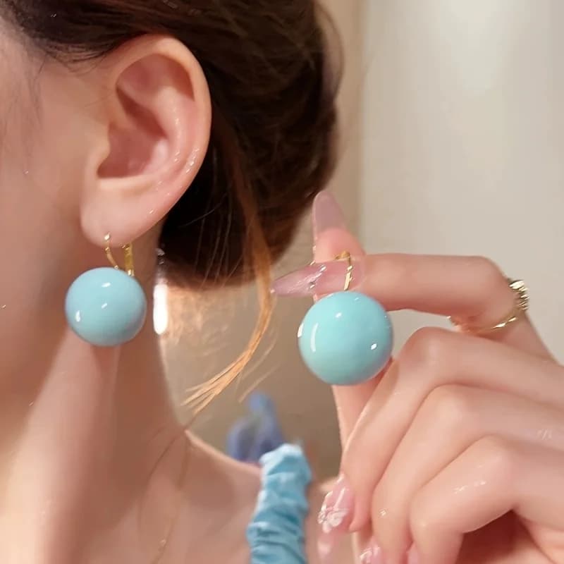 Orecchini pendenti rotondi geometrici dal design semplice e alla moda per le donne Regali versatili quotidiani per accessori per feste