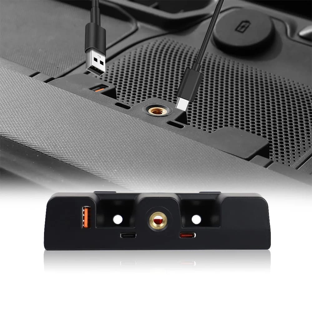 Dock di espansione USB per cruscotto per accessori Ford Bronco 2021 2022 2023 2024 stazione di ricarica a 3 porte a 2/4 porte