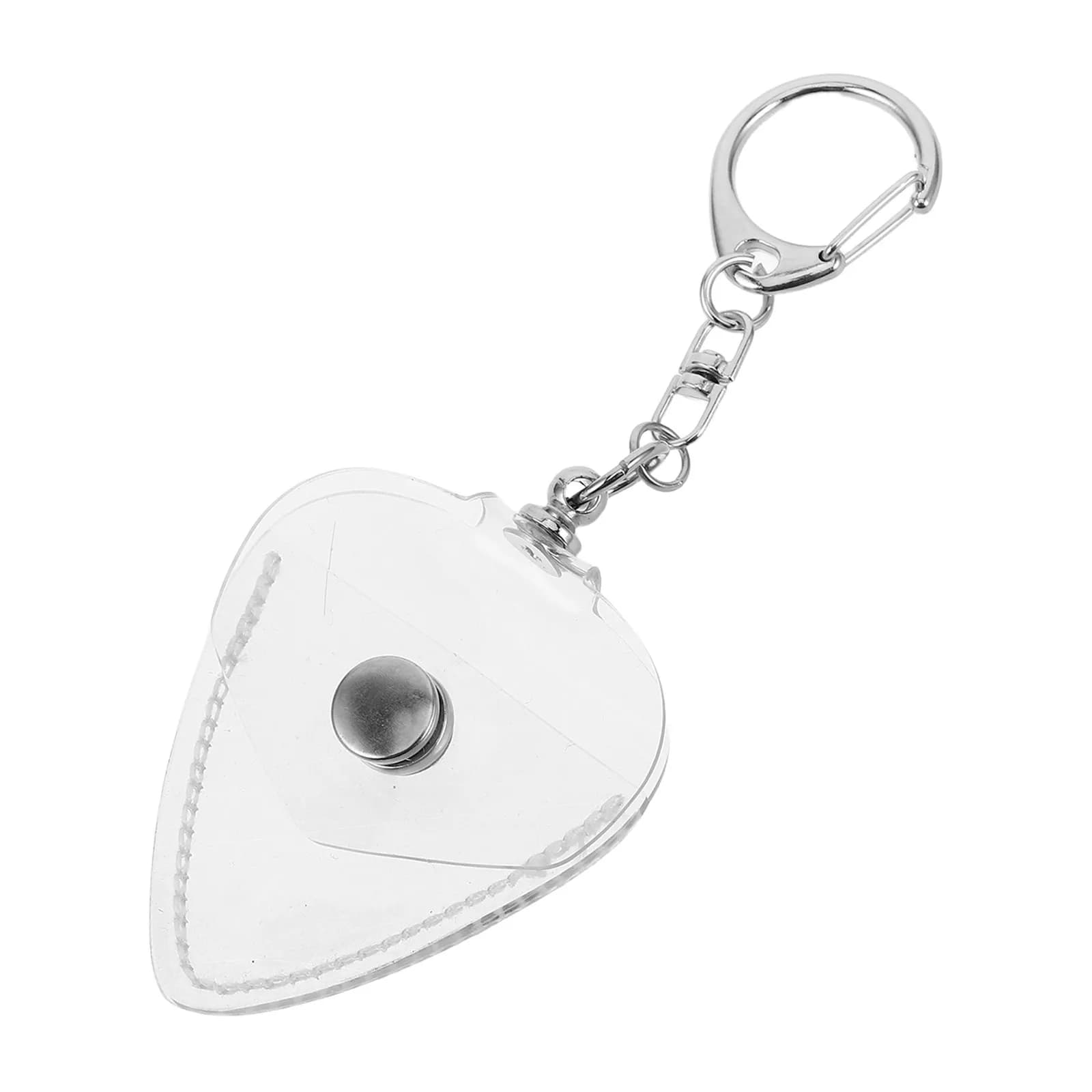 Portachiavi Porta Plettri Trasparente per Chitarra, Custodia Portatile per Plettri, Scatola Multifunzionale per Chitarristi, Accessorio da Viaggio