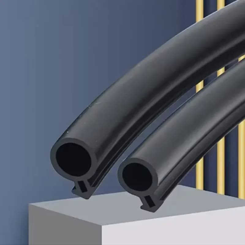 5/10/20M O-Shaped Plastic Steel Door Window Sealing Strip Rubber Kerf Weather Stripping Card Slot Seals Hollow Bulb Barb Tubular