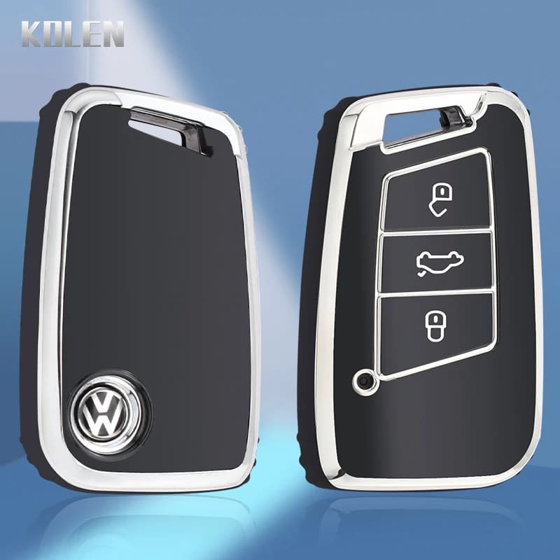 TPU Chiave A Distanza Dell'automobile Della Copertura Della Cassa Borsette Fob Per VW Volkswagen Passat B8 Tiguan Magotan Golf Per Skoda Kodiaq Superb A7 Accessori