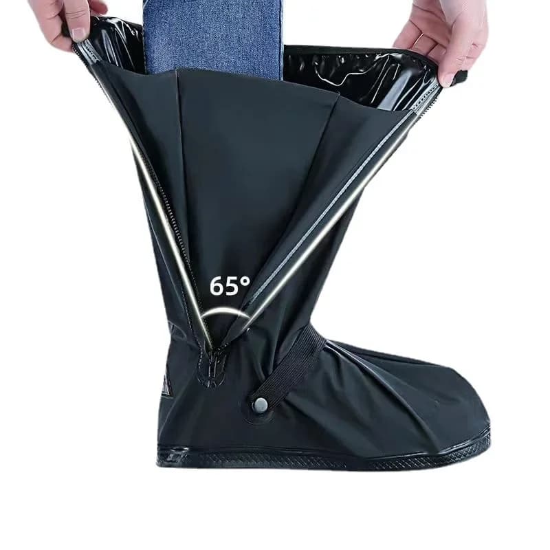 Copriscarpe Impermeabili Antiscivolo a Tubo Alto per Ciclismo, Escursionismo, Riutilizzabili, Protezione da Pioggia, Neve, Polvere e Acqua