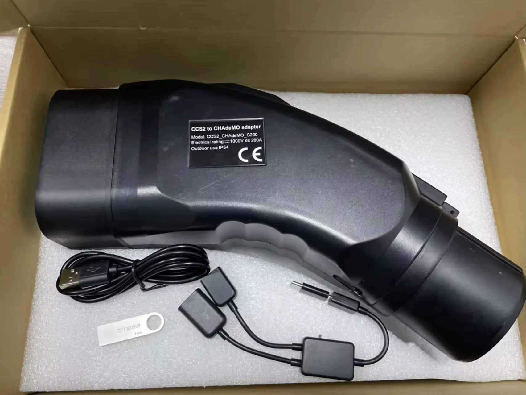 NTO 200A CCS2 a CHAdeMO adattatore DC fast EV Car CCS2 connettore del caricatore veicolo elettrico stazione di ricarica DC 1000V Chademo Car