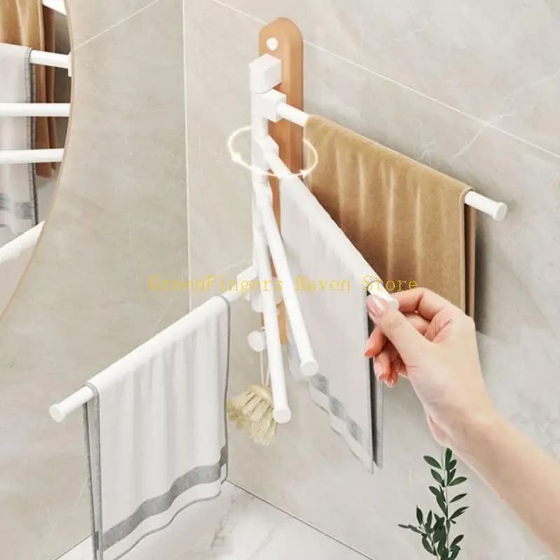 F68D aggiorna il portasciugamani moderno per organizzare il portasciugamani salvaspazio per porta del bagno