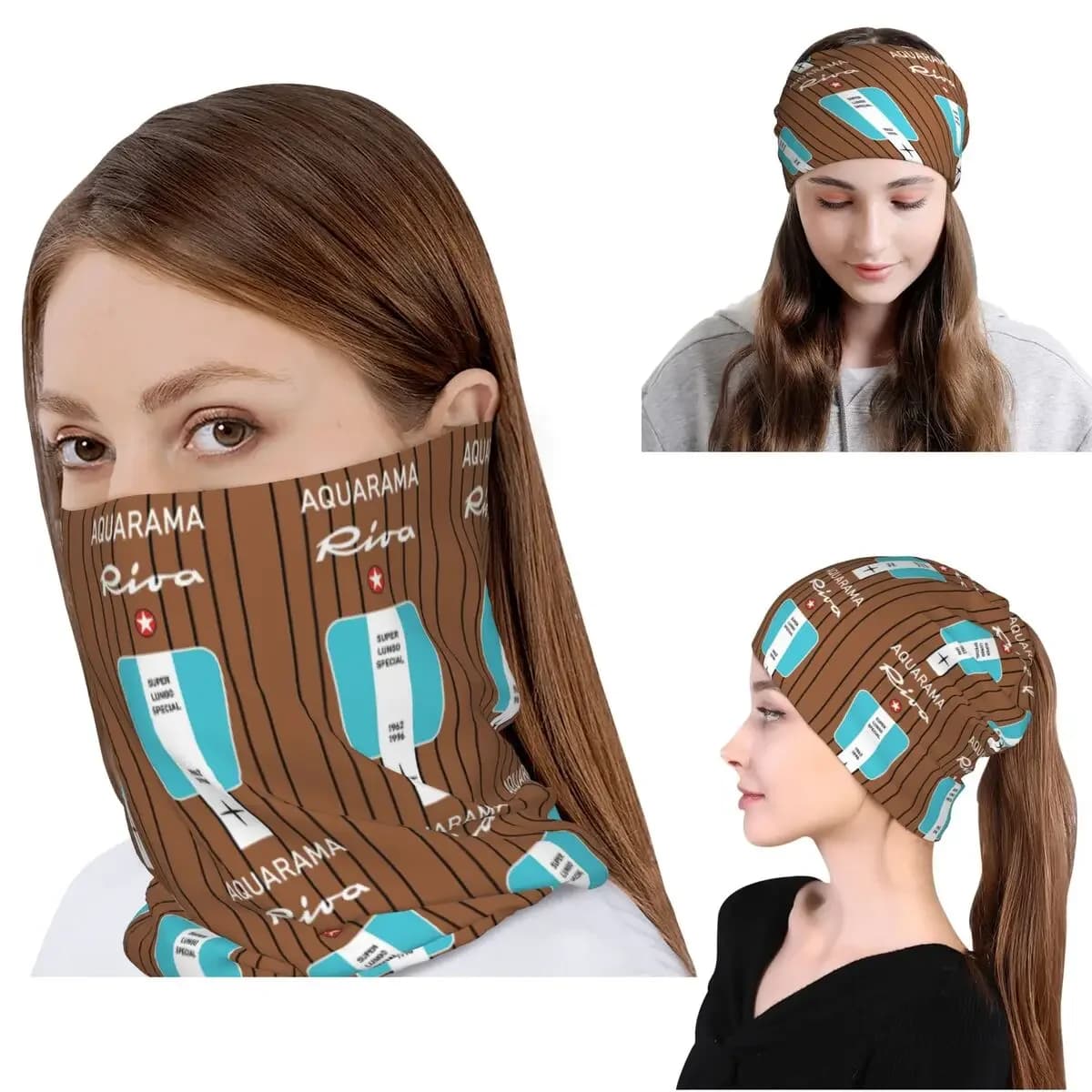 Riva Aquarama Yacht Lake Como Cannes Monaco Saint-Tropez Capri Magnet28 Bandana Neck Cover Wrap Scarf Face Mask Beanies Hat