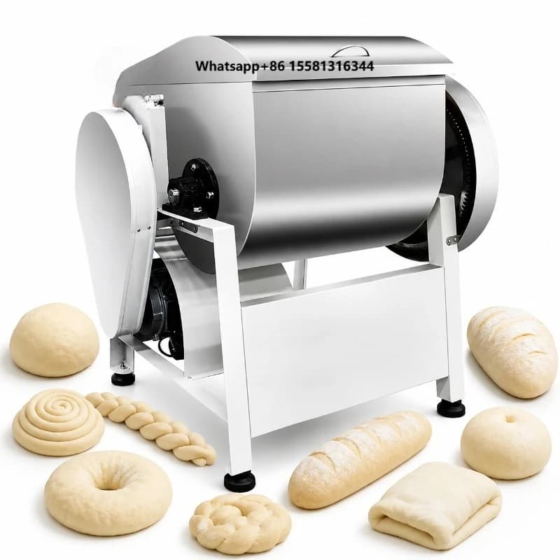 New Commercial Stainless Steel Dough Mixer 25/50KG Automatic Flour Mill Kneading Machine for Bakery Pizza Pasta