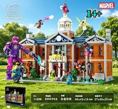 Bandai Innovative 76294 3093pcs Collection Super Hero Mansion Blocks Home Premium Design Birthday compatible with LEGO bricks