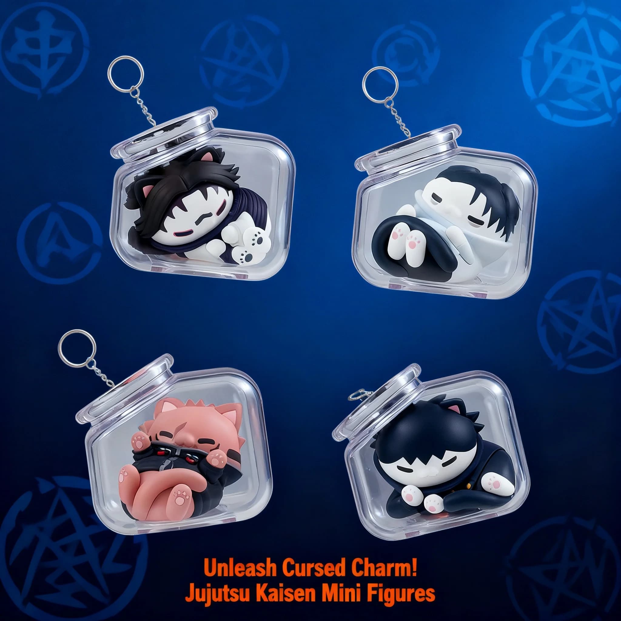 Portachiavi Jujutsu Kaisen Gojo Satoru Yuji Itadori Serie Bottiglia Gatto, Merchandising Anime, Regalo, Giocattolo, Accessori, Ciondolo Figurina