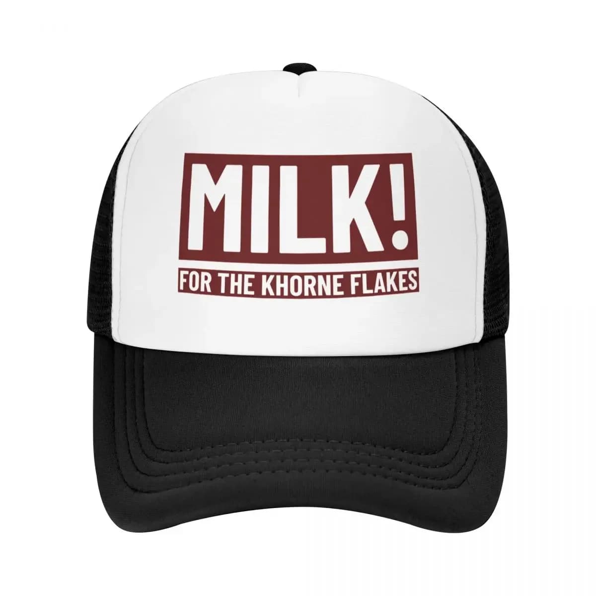 Latte! Per i cappelli divertenti del berretto da baseball Khorne Flakes Berretto da uomo di marca personalizzato Cappello da donna firmato