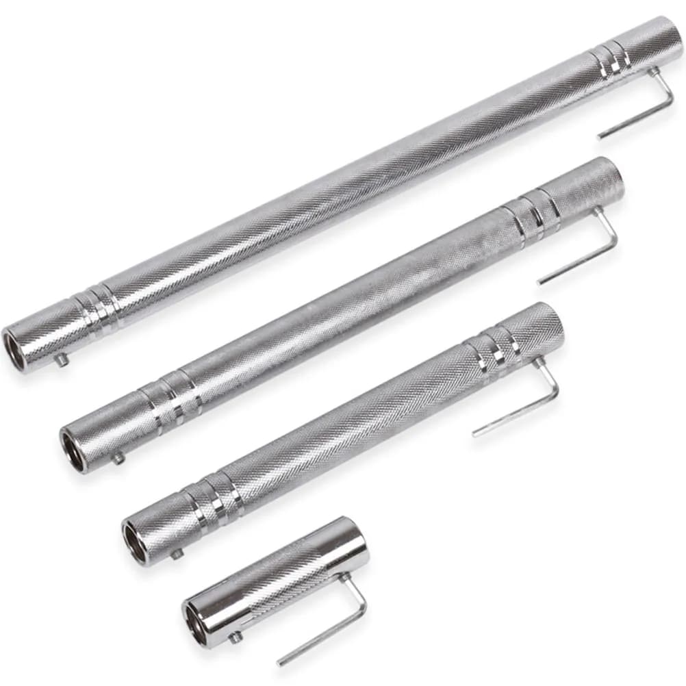 Professional Dumbbell Connecting Rod 50Cm Ultra-Precision Thread Steel Tube Barbell Connector for Strength Training Home Gym
