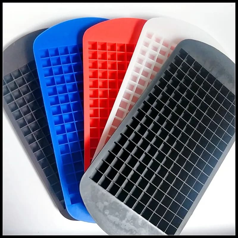 160 Grid Silicone Ice Cube Tray Food Grade Large Ice Maker Mold For Freezing Water Juice Cocktail Whiskey Cooling