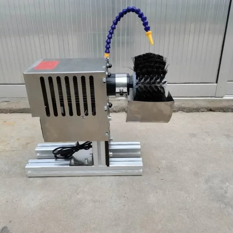 Insulating glass automatic glue sealing line belt cleaner glue punching machine conveyor belt cleaning artifact