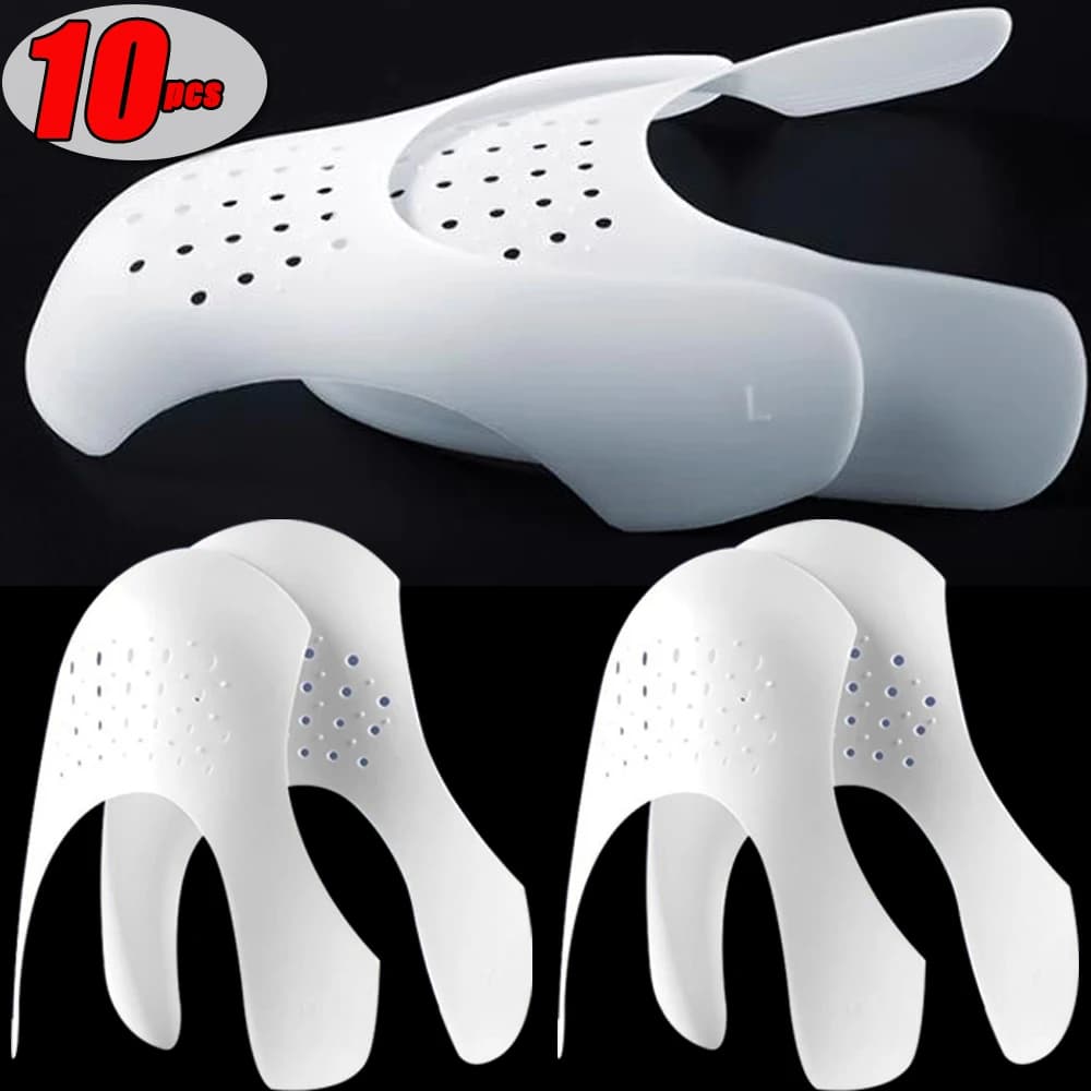 10 pz Protezione Testa di Scarpa Barella Sneaker Anti Vinco Rugosa Piega Scarpa Supporto Puntale Sport Vinco Protezione Dropshipping