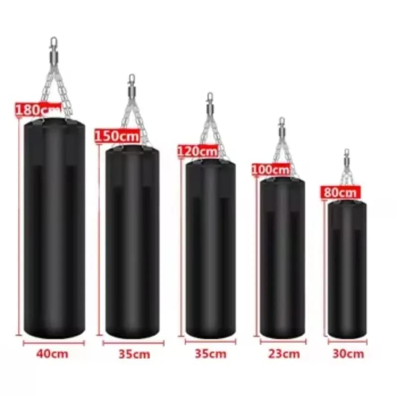 Professional Gym MMA Heavy Sand-Filled Hanging Boxing Punching Bag with PU Material