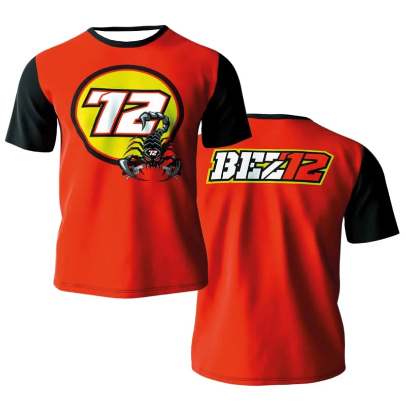 72 BEZ Scorpion Racing Shirt Summer Quick Drying Breathable Motocross Sport Jersey Casual Riding T-Shirt for Men