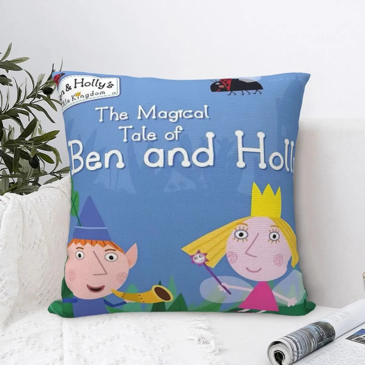 Ben And Holly's Kingdom Ben Y Holly Printing Pillowcases Cushion Cover Pillow Covers Y2K Home Decoration Zipper Multi Size