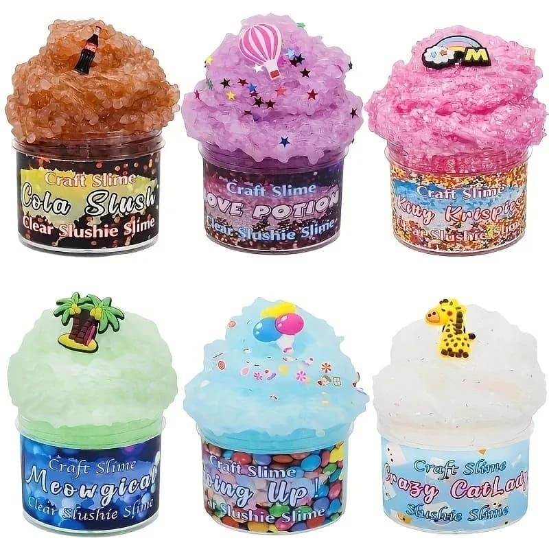 Butter Slime Kit For Girls, Party Favors, Birthday Gift With Stretchy And Non-Sticky, Stress Relief Toy For Girls And Boys, East