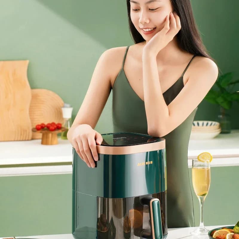 DK63: Forno combinato con friggitrice ad aria intelligente, fornello digitale senza olio 2024 con tecnologia di convezione multifunzione, ideale per una salute