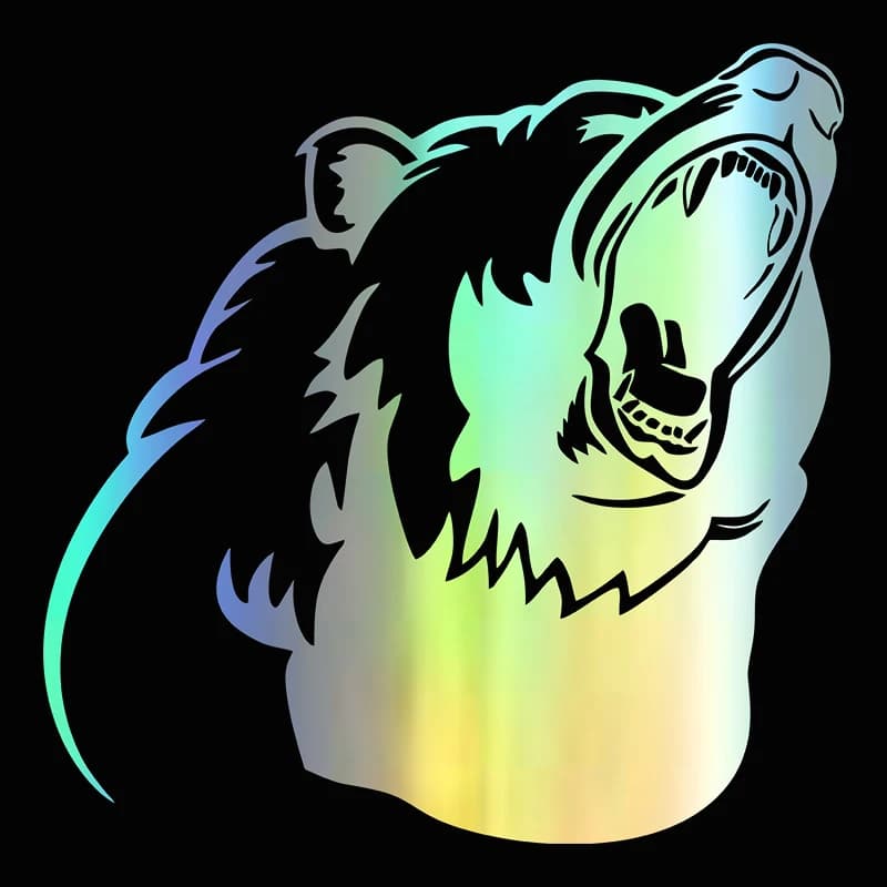 Orso divertente adesivo per auto decalcomania in vinile adesivi per auto per decorazioni per finestrini auto paraurti auto