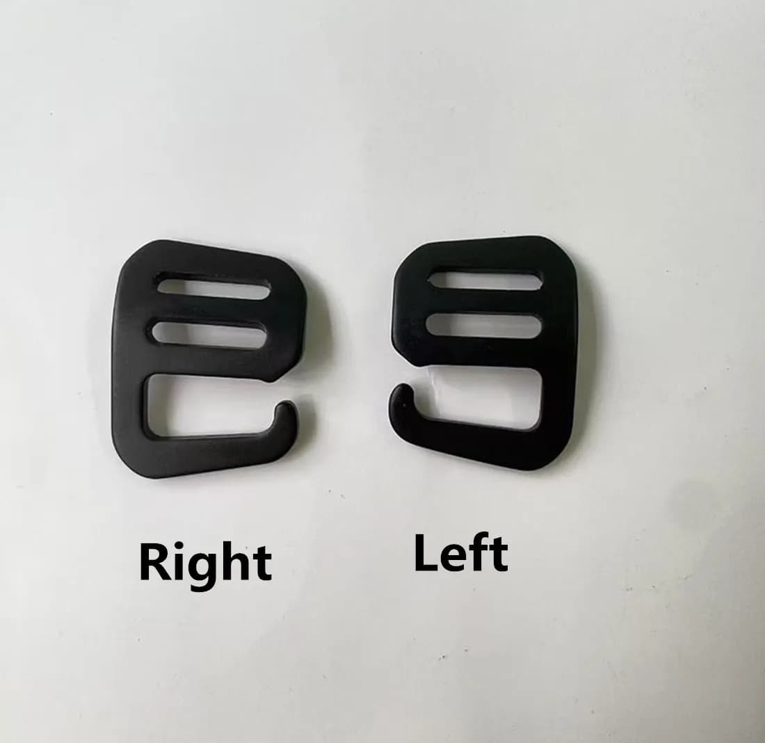 Aluminum Alloy Metal G Buckles, Strap Release Buttons Adjusters, Bag Belt, Backpack, Pet DIY, Inner Dia 15mm, 0.59" Hook
