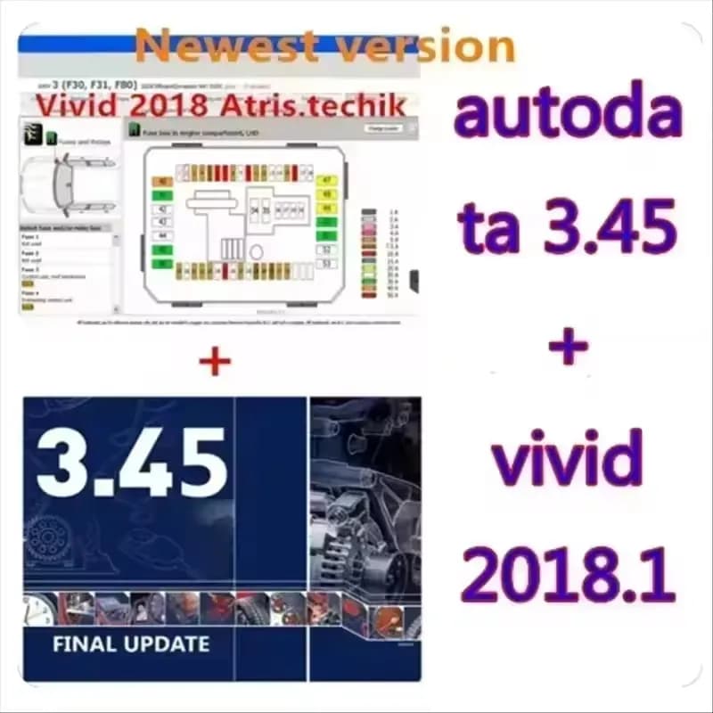 Nuovo software auto AutoData 3.45 + Dati Vivid Workshop Atris-Stakis Technik 2018.01V multilingue (polacco, spagnolo)