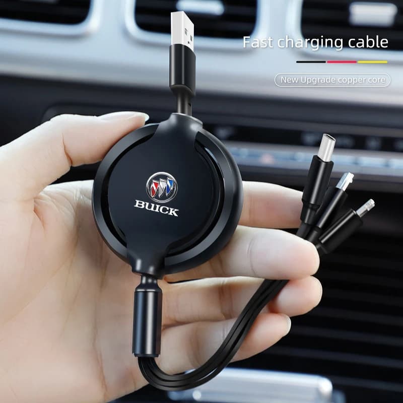 Caricatore per cellulare telescopico tre in uno montato su auto per Buick Century Excelle XT Envision Excelle GT Verano Regal Enclave