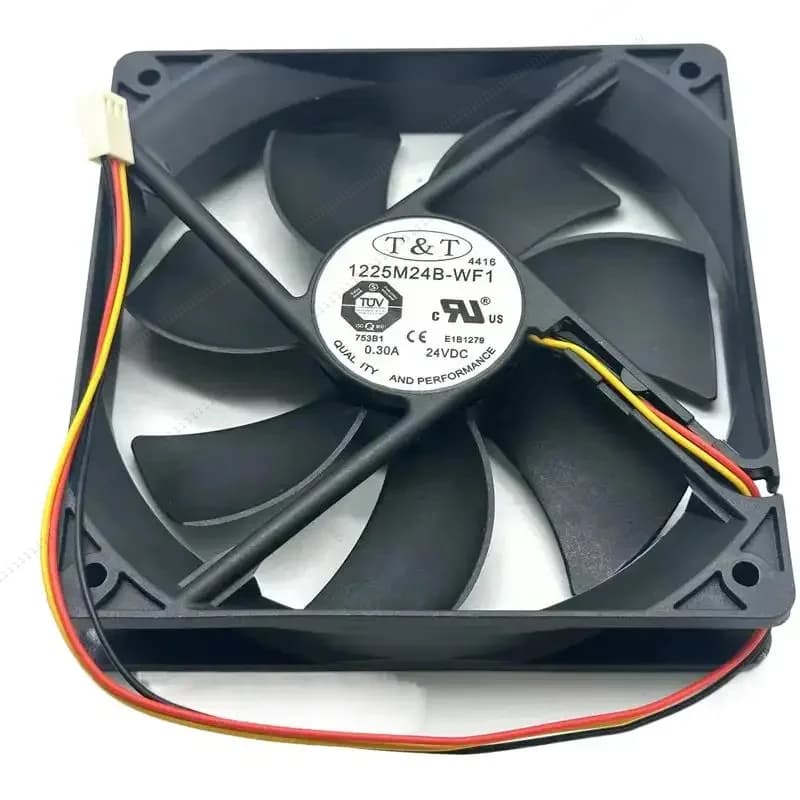 Ventola di raffreddamento per server WT&T 1225M24B-WF1 CC 24 V 0,3 A 120X120X25 mm