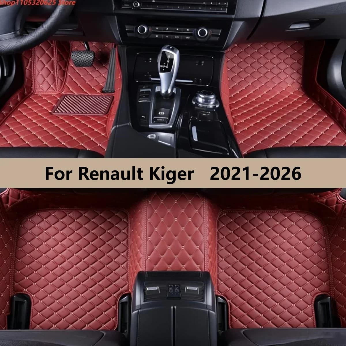 Tappetini Auto Personalizzati per Renault Kiger 2021 2022 2023 2024 2025 2026 Tappetini Auto Impermeabili per Tutte le Stagioni