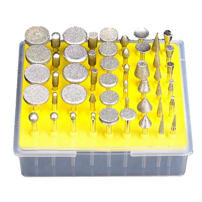 A20F- Set di testine per molatura Lima per molatura con manico da 3 mm Lima per testa di molatura per utensile rotante abrasivo