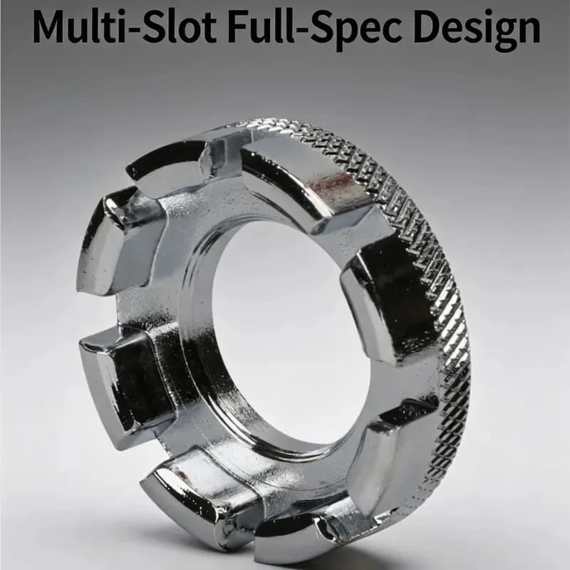 8 Slot Spoke Wrench Chromoly Steel Bicycle Wheel Truing Tool Bike Spoke Adjustment Tool Repair Tool Cycling Maintenance