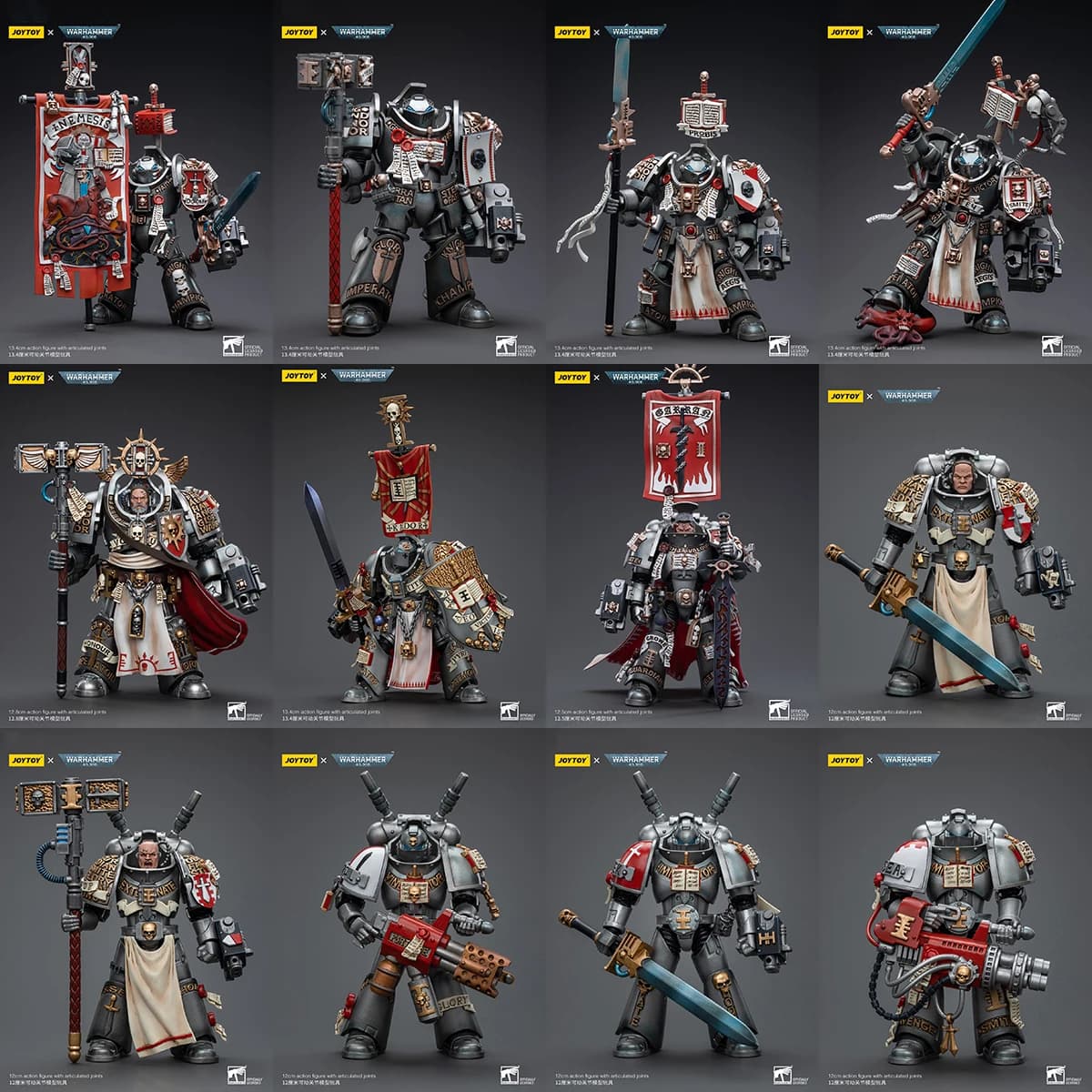 JOYTOY 1/18 Cavalieri Grigi Gran Maestro Voldus Kaldor Draigo Castellan Crowe Squadra d'Assalto Terminator Action Figure