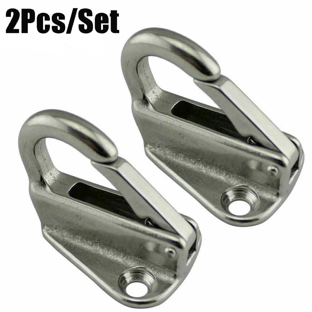 2x316 gancio in acciaio inossidabile gancio a molla moschettone gancio per corda Hardware per barche Marine Boat Spring Locked