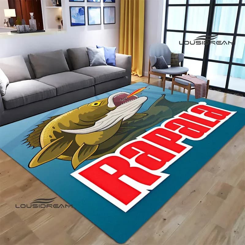 Zerbino 3D per porta d'ingresso Tappetini Rapala Tappeto Tappetino da cucina antiscivolo e lavabile Tappeto da preghiera Decorazioni regalo di compleanno