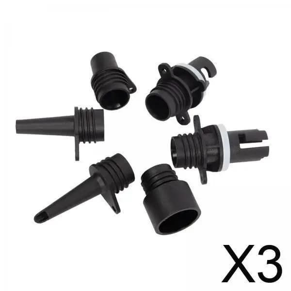 Adattatore valvola pompa elettrica ugello in plastica per gommone kayak paddle board materassino gonfiabile piscina giocattolo accessorio durevole