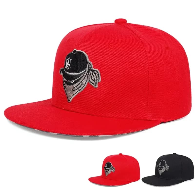 Cappelli Hip-hop Unisex con Ricamo a Maschera, Berretti da Baseball Regolabili per Primavera e Autunno, Cappello Protettivo Solare