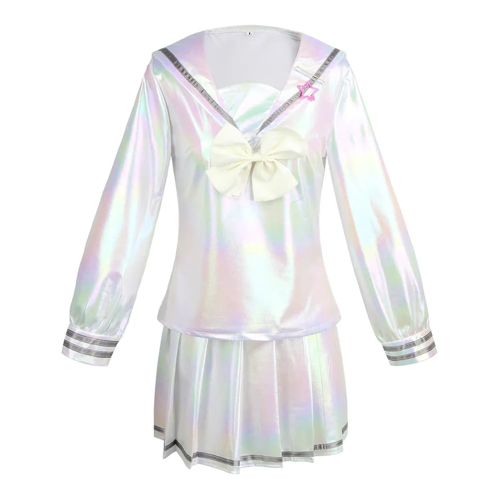 Needy Streamer Overload Cosplay Costume, Super Angel Chan Dress, Sugar Cosplay Outfit