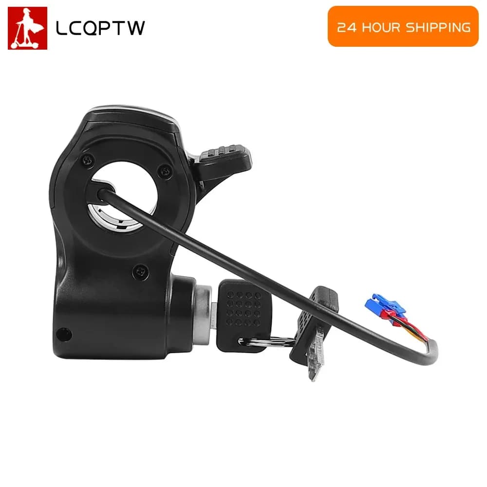 Interruttore del pulsante di accelerazione del dito Blocco della chiave di accensione per parte di accessori per scooter elettrico KuKirin A1/G2 Max/G2 Pro