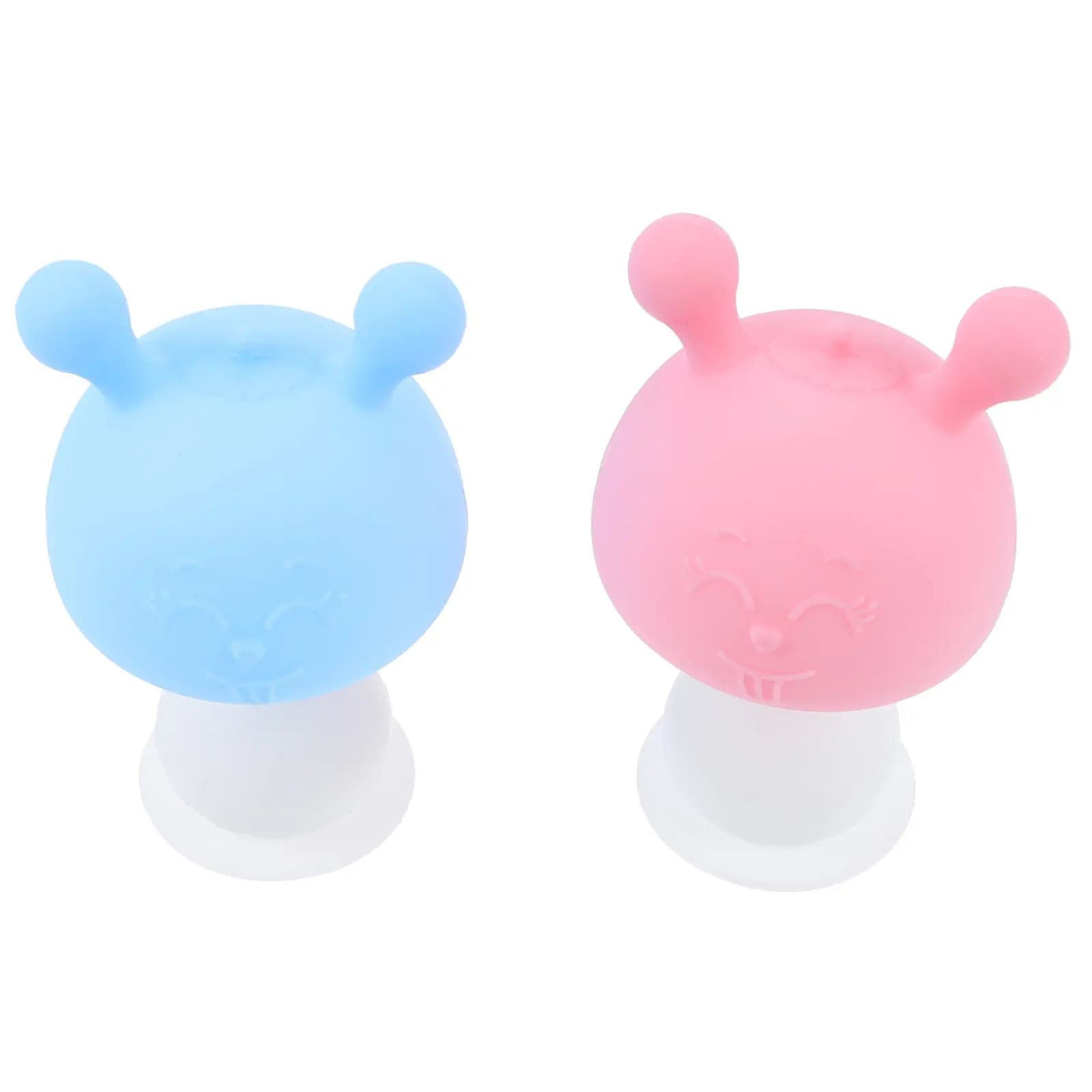 2 Pezzi Massaggiagengive in Silicone a Forma di Fungo per Neonati, per Alleviare il Dolore, Massaggio Molare e Sollievo dal Dolore, Accessori per Neonati