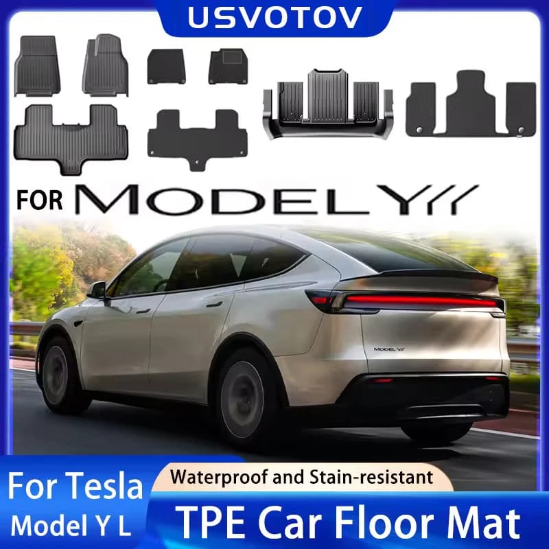 Per Tesla Nuovo Modello YL Lancio 2026+ Tappetini Auto, Tappetino Bagagliaio, Protezioni Schienale e Paracolpi, Accessori Interni Auto